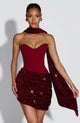 Wine Red With Ribbons