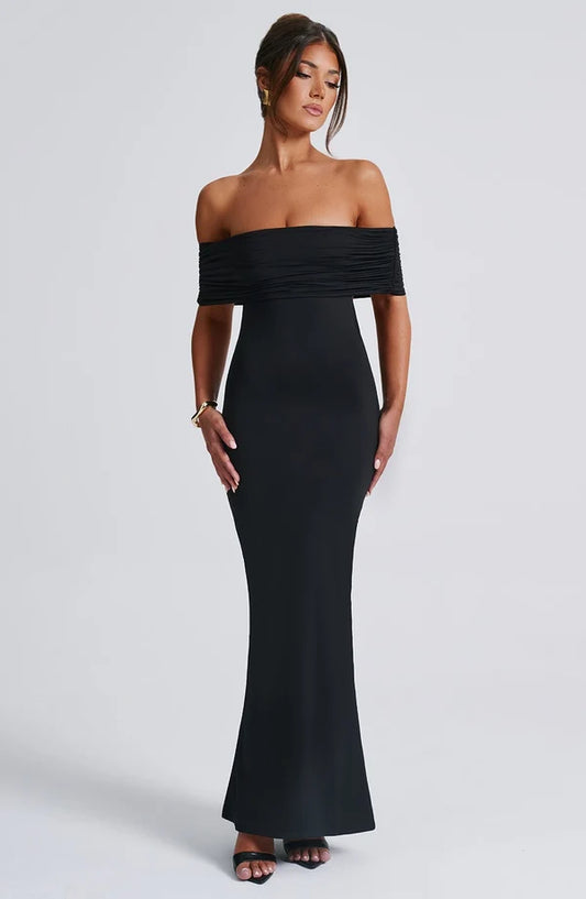 Belinda Maxi Dress for women featuring an elegant floor-length silhouette, ideal for weddings, evening parties, formal events, and special occasions by Revalline