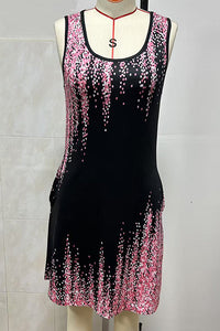 Graphic Print V-Neck Loose Tank Sundress