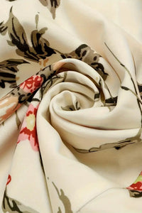 Flower Printed Princess Midi Dress